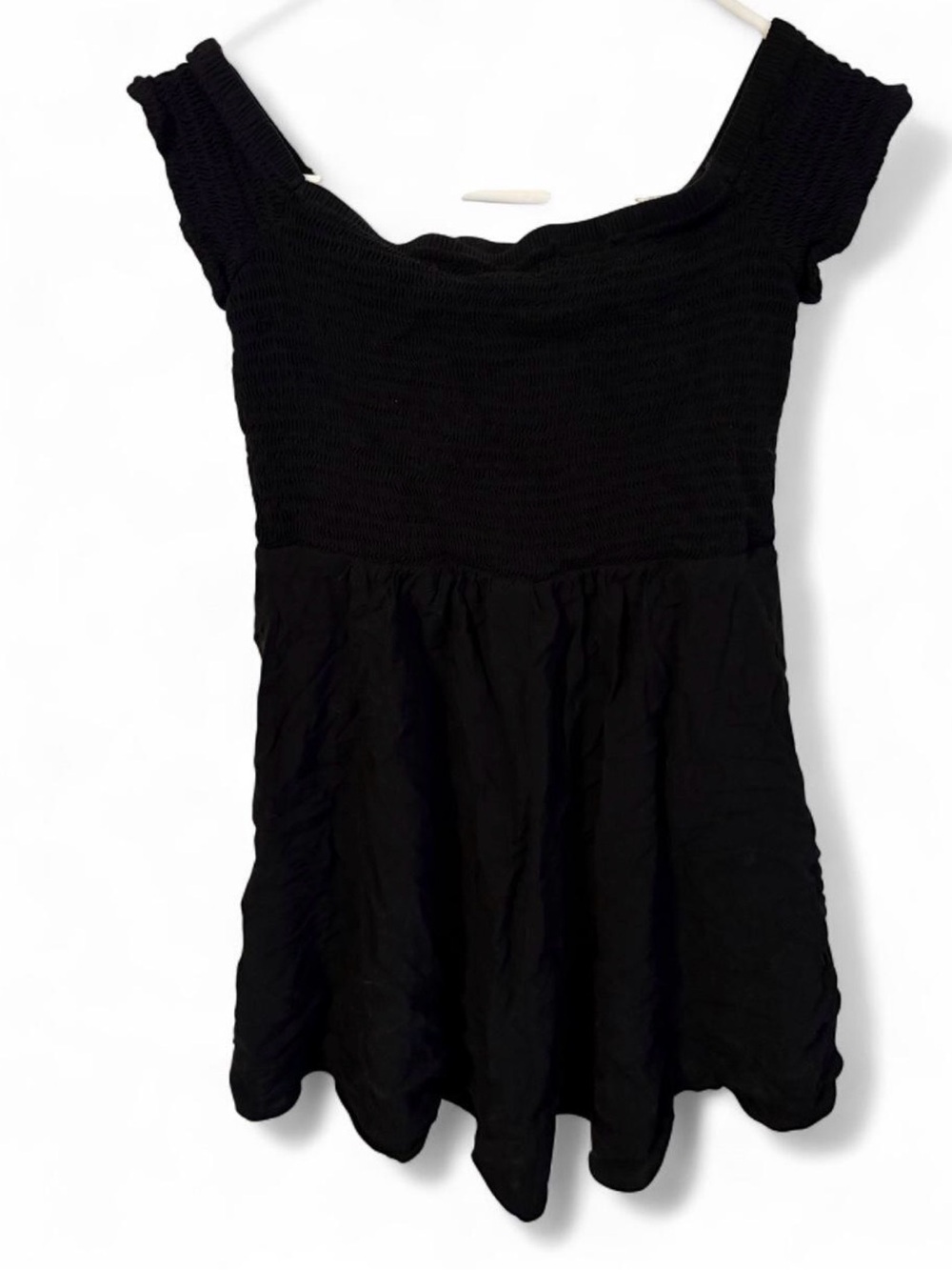 Express Black Ruffled Mini Dress - Picture 3 of 6